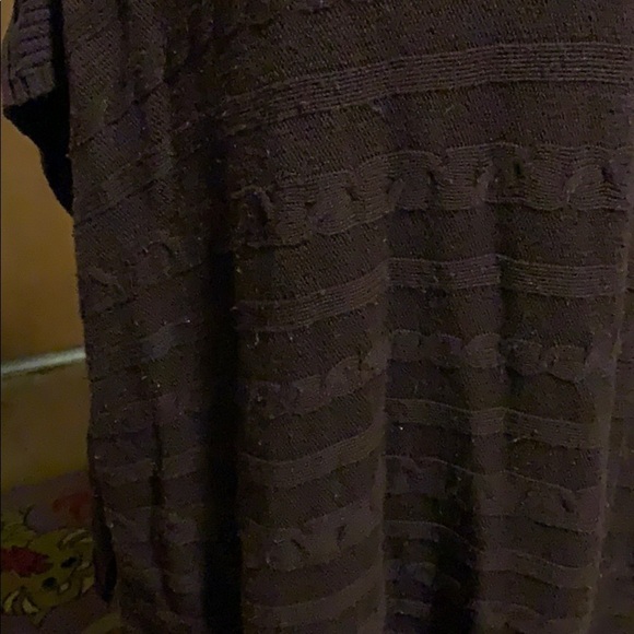 Old navy deep purple short-sleeved poncho - Picture 2 of 6